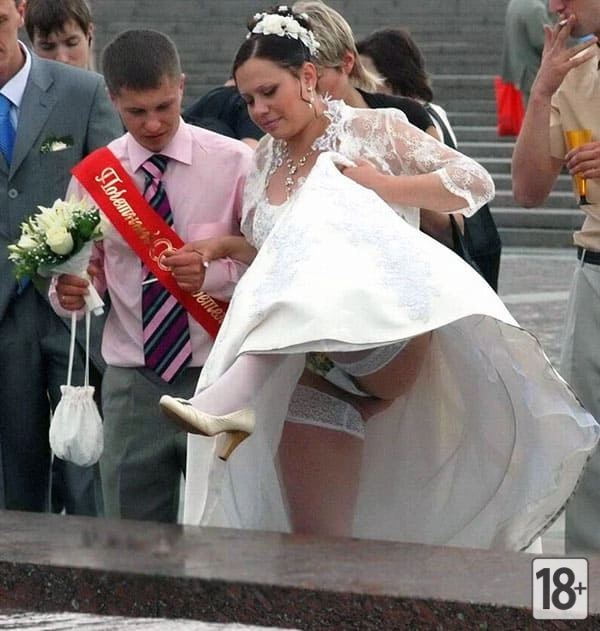 Случайные засветы на русской свадьбе это обычное дело